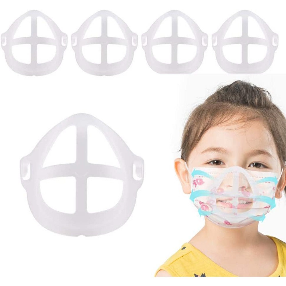 3D Soft Silicone Mask Bracket - Face Mask Inner Support Frame - 10 pack